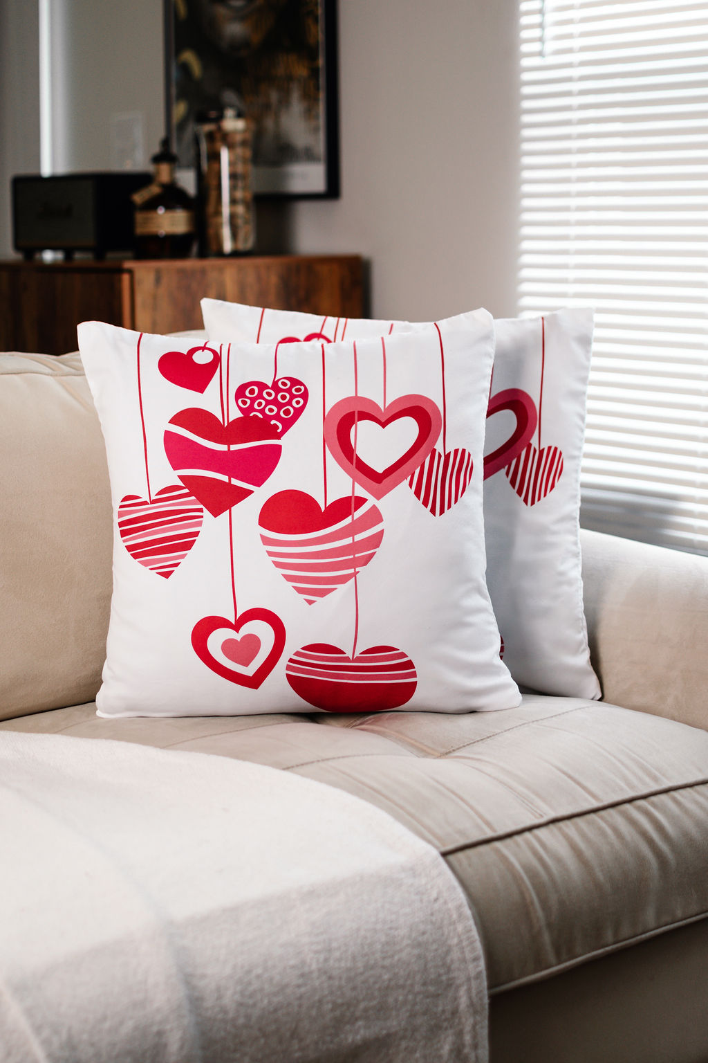 LT Rain of Love Heart Pillowcase - Set of 2