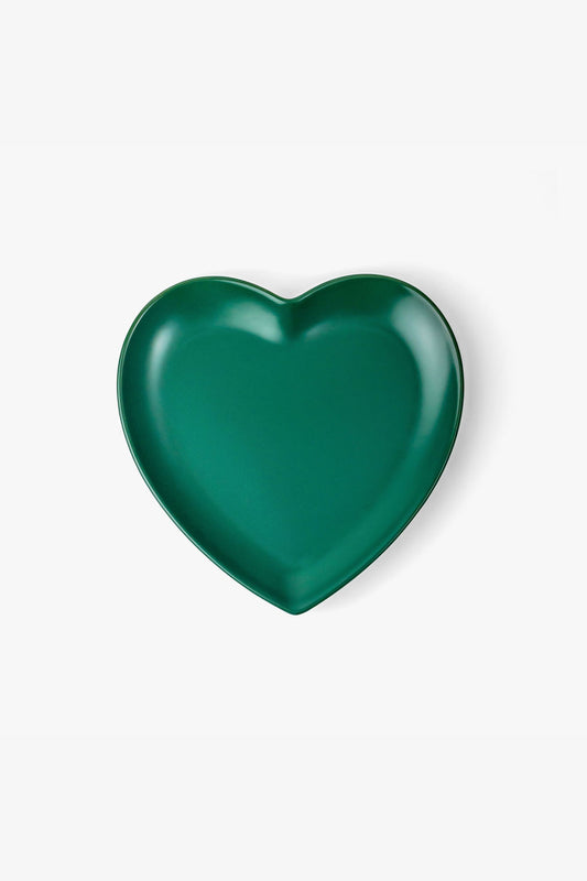 LT Love Platter Green Plate 8.5" - Set of 2