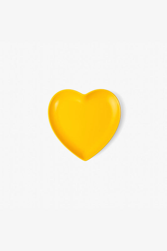 LT Love Platter Yellow Plate 6.5" - Set of 2