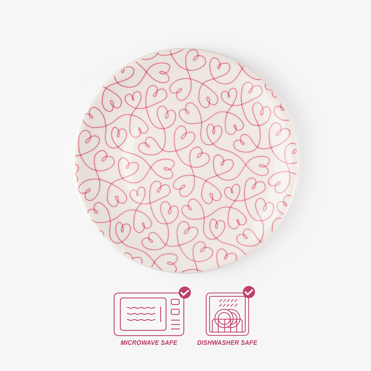 LT Loving Loops Heart 11" Dinner Plate - Set of 2