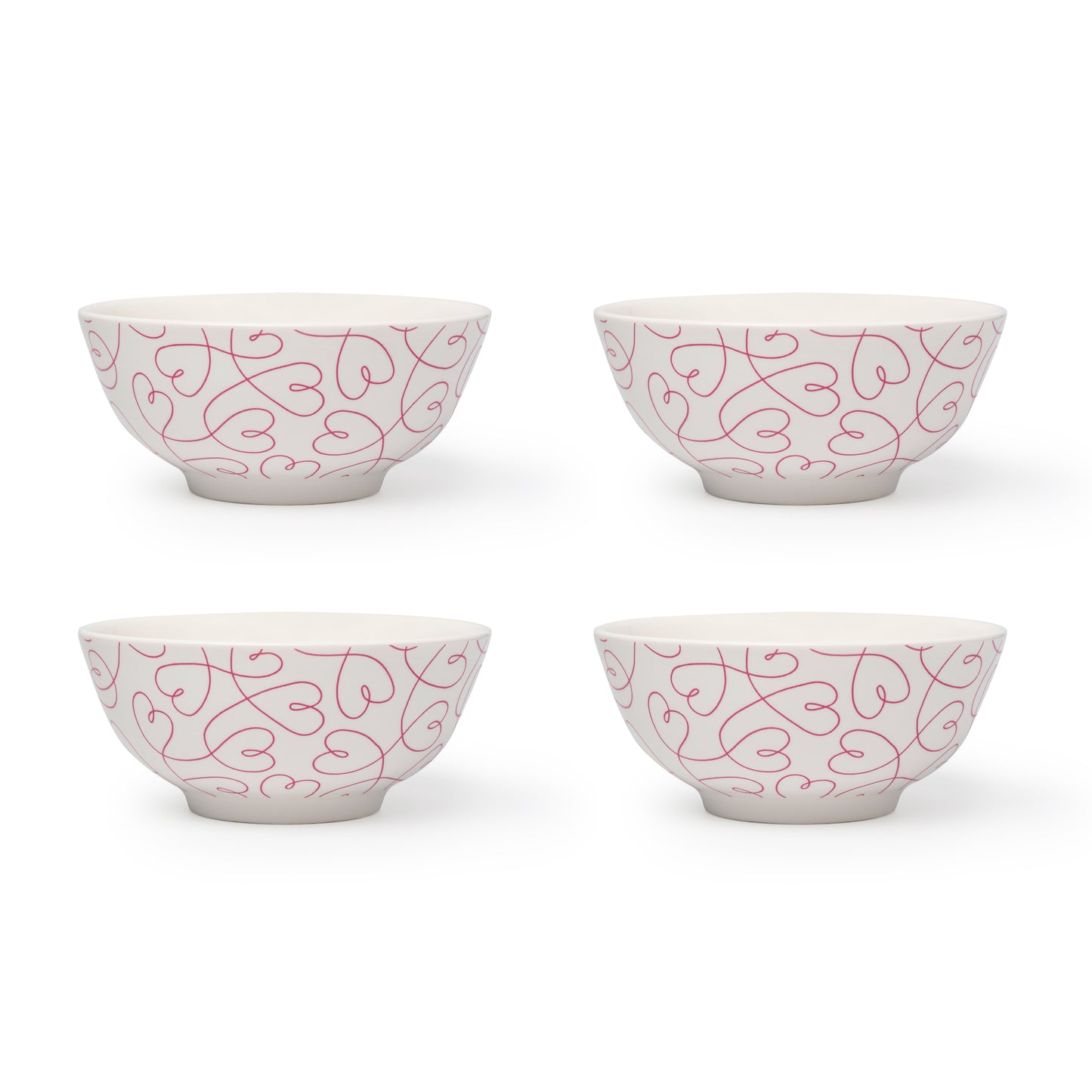 LT Loving Loops Heart Bowl 5" - Set of 4