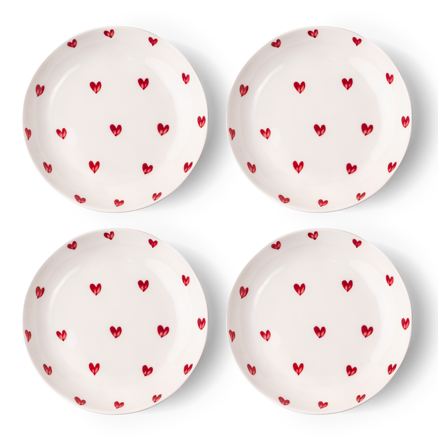 LT Love Nest White Heart Bowl - Set of 4