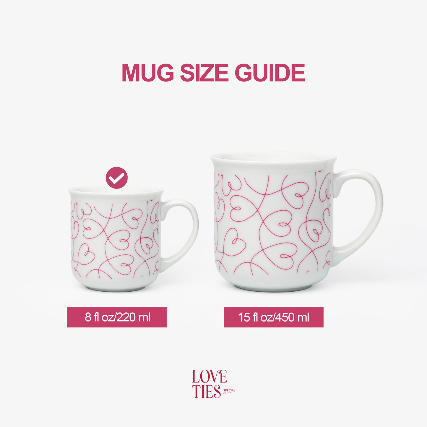 LT Loving Loops Heart Mug - Set of 4