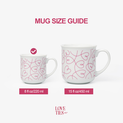 LT Loving Loops Heart Mug - Set of 4