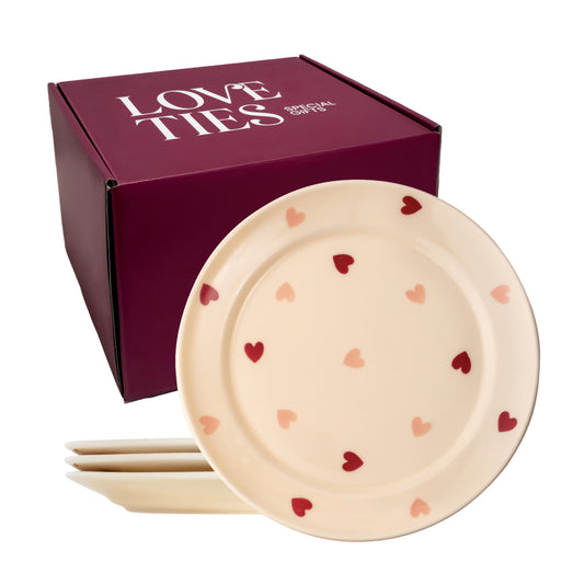 LT Love's Embrace Heart Plates Ready to Gift - Set of 4