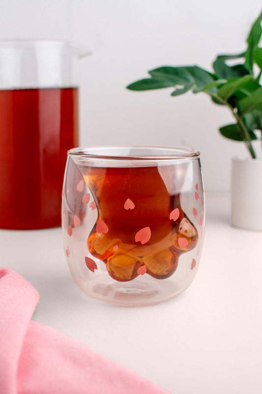 LT Amiable Glass Heart Cup - Set of 2