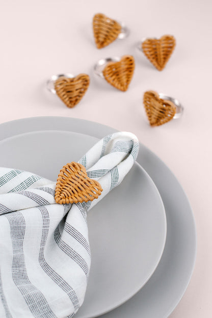 LT Amore Heart Napkin Ring - Set of 6