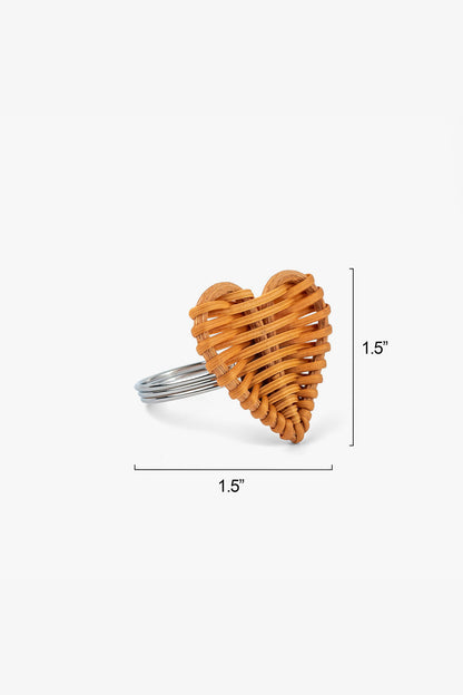 LT Amore Heart Napkin Ring - Set of 6