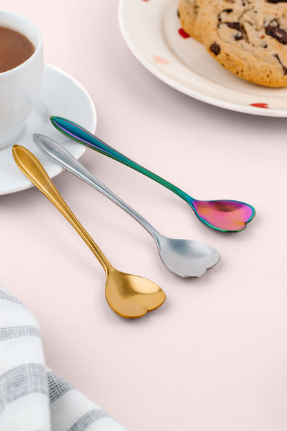 LT Cupid's Arrow Golden Heart Spoon - Set of 4