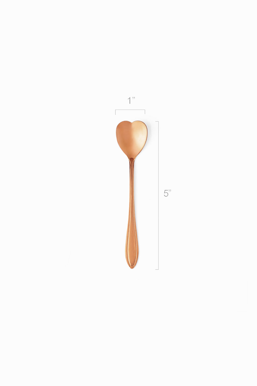 LT Cupid's Arrow Rose Gold Heart Spoon - Set of 4