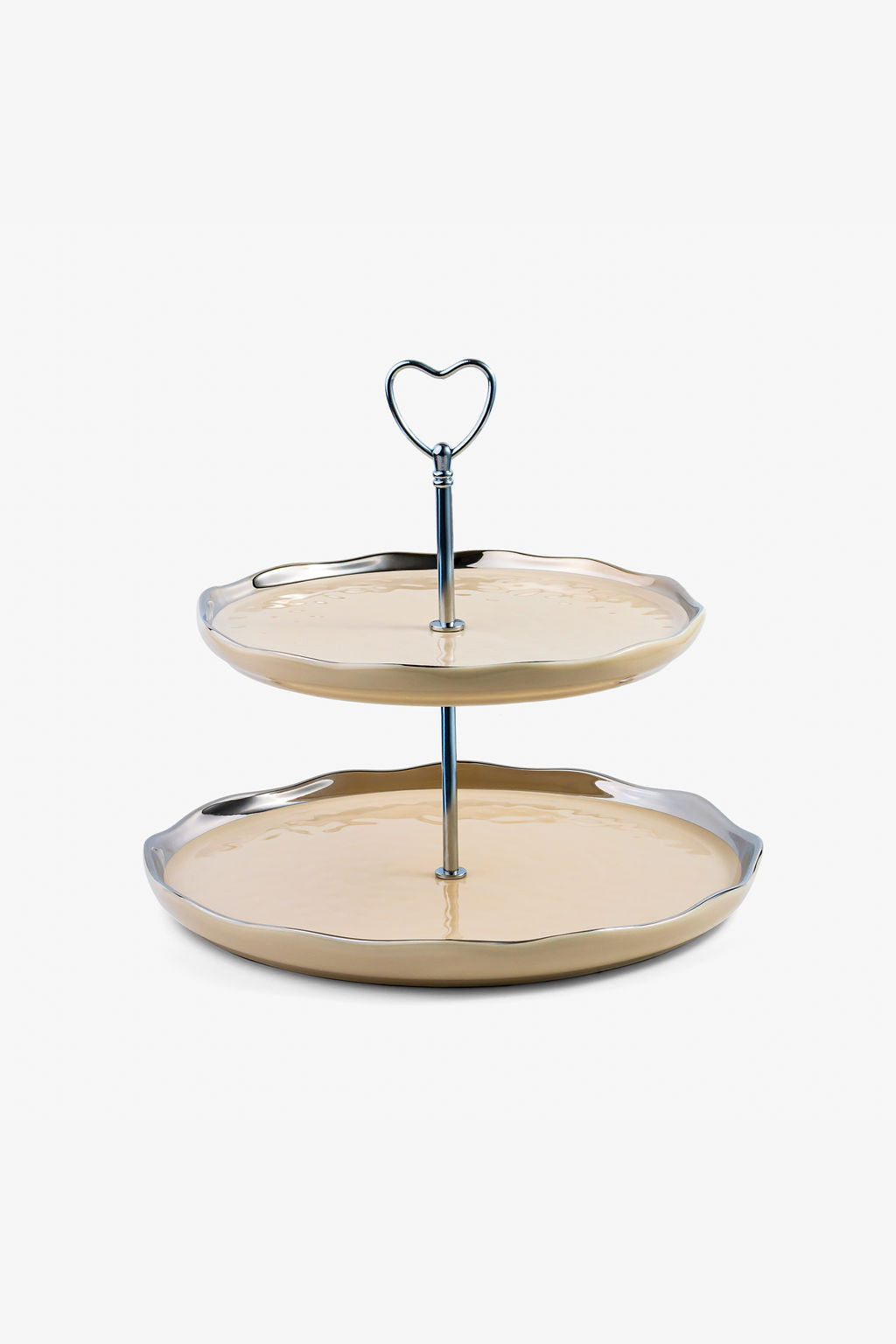 LT Floors of Love Ivory Heart Tier Tray