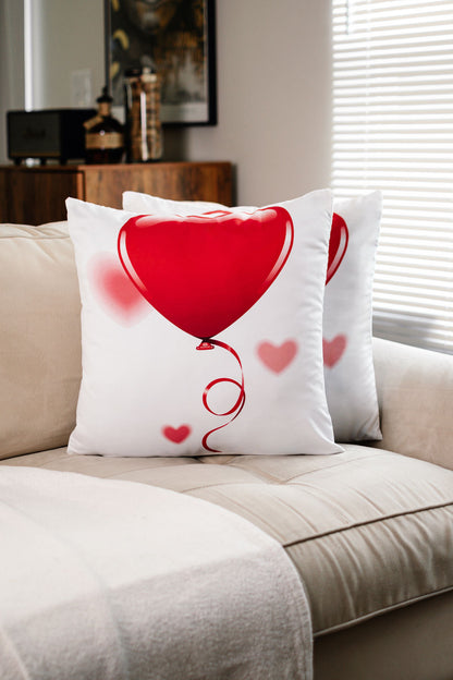 LT Love Balloon Heart Pillowcase - Set of 2