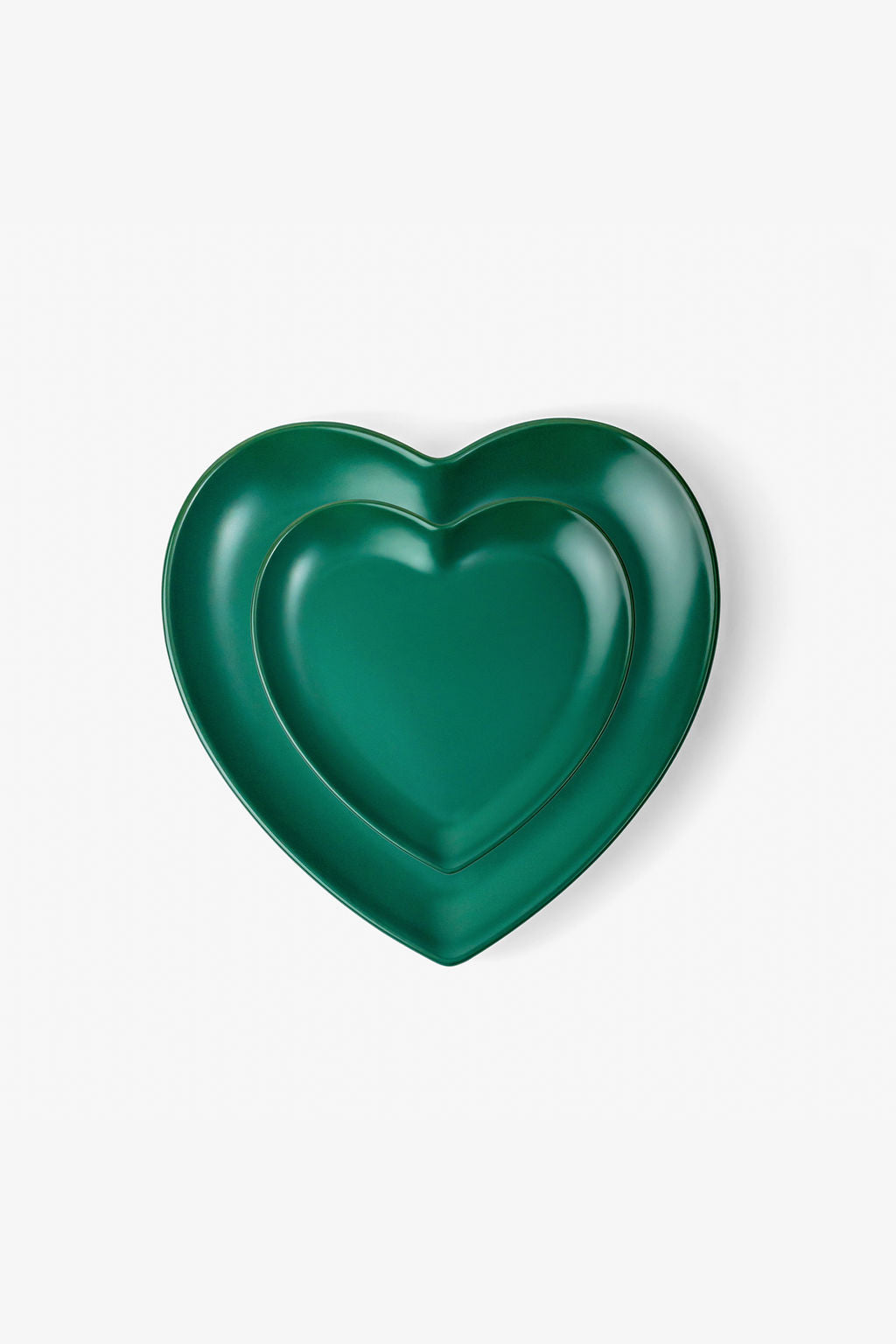 LT Love Platter - Green Heart Plate Set - Set of 4