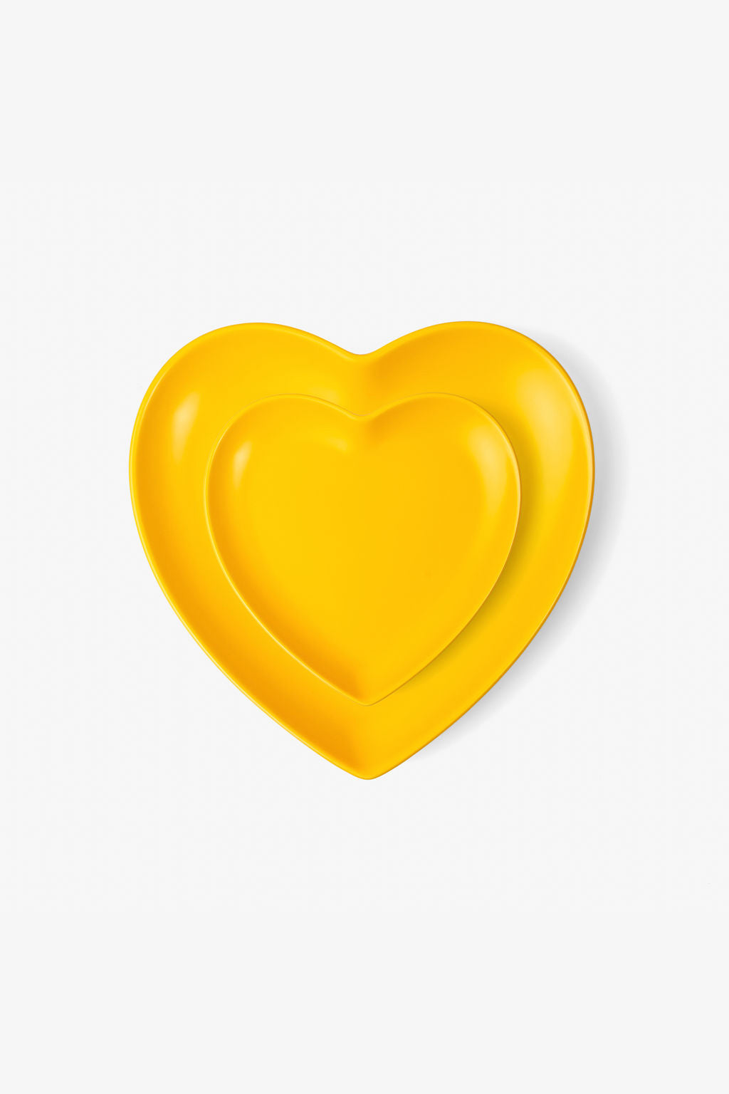 LT Love Platter - Yellow Heart Plate - Set of 4