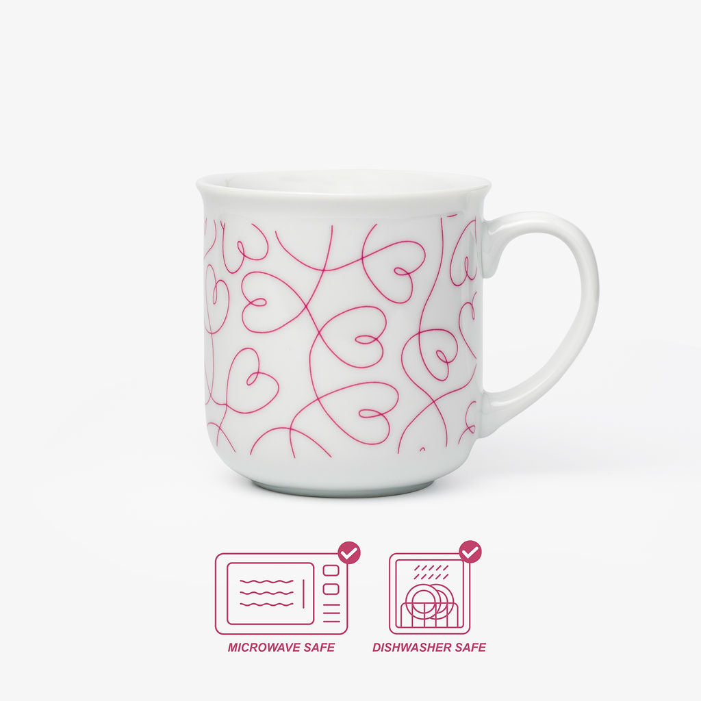 LT Loving Loops Heart Mug - Set of 2