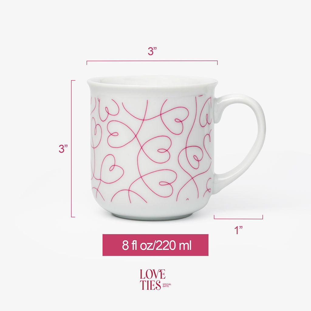 LT Loving Loops Heart Mug - Set of 2
