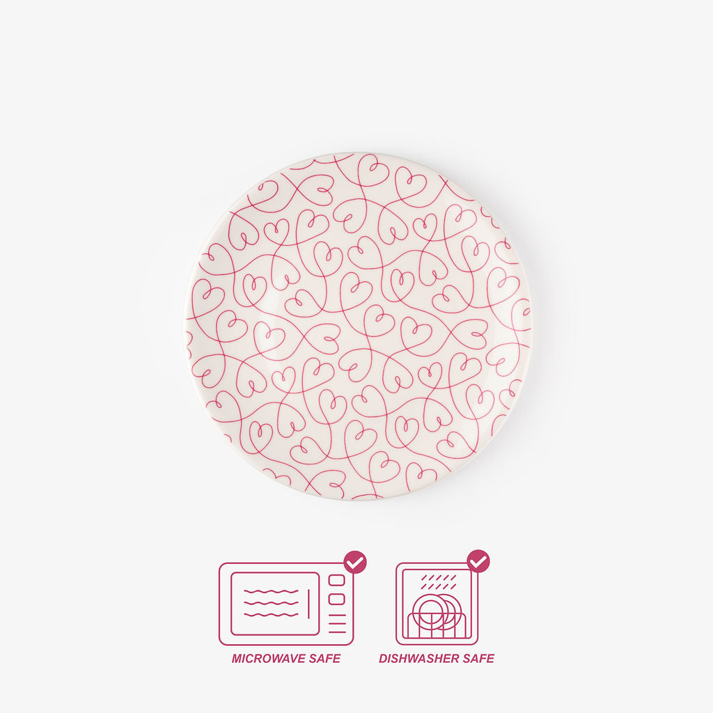 LT Loving Loops Heart 9" Dinner Plate - Set of 2
