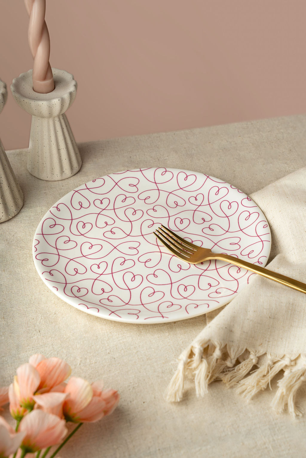 LT Loving Loops Heart 9" Dinner Plate - Set of 2