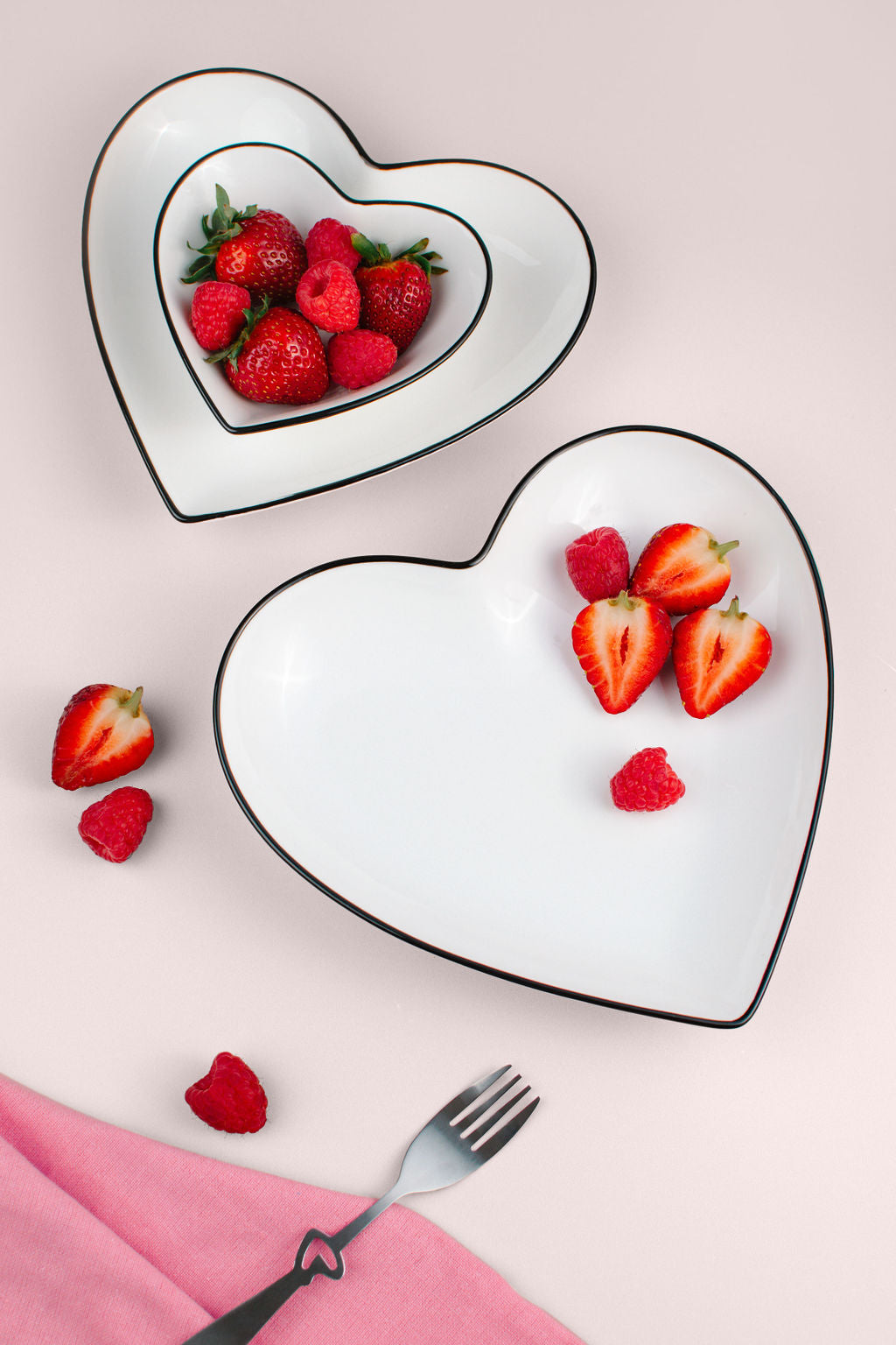 LT Pure Love White Heart Bowl - Set of 3