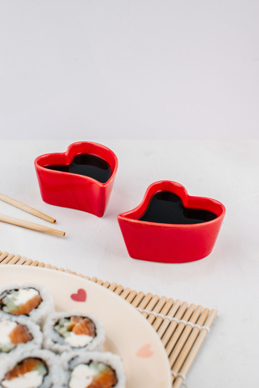 LT Swirl of Love Red Heart Bowl - Set of 2