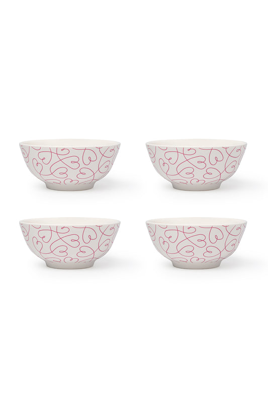 LT Loving Loops Heart Bowl 5" - Set of 4