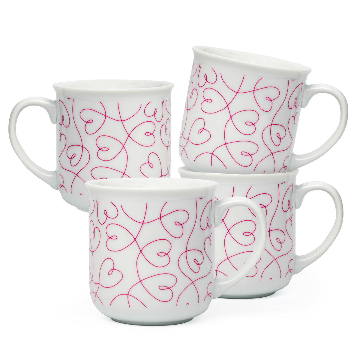LT Loving Loops Heart Mug - Set of 4
