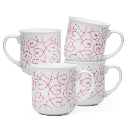 LT Loving Loops Heart Mug - Set of 4