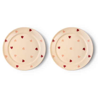 LT Love's Embrace Ivory Heart Plate - Set of 2