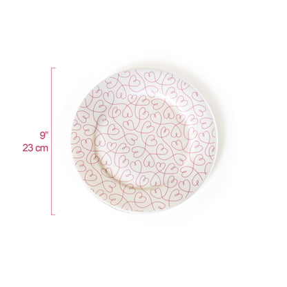 Love Ties Gifts Loving Loops Dessert & Coffee Set, 4 Plates & 4 Mugs