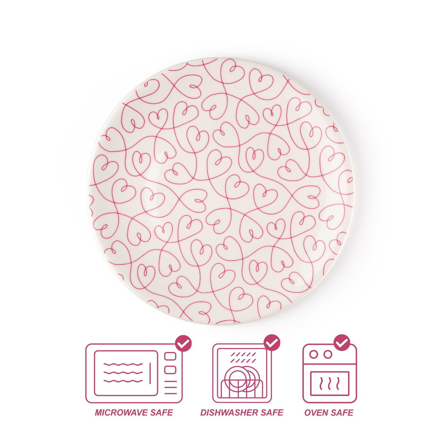 LT Loving Loops Heart 11" Dinner Plate - Set of 4