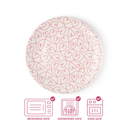 LT Loving Loops Heart 11" Dinner Plate - Set of 4