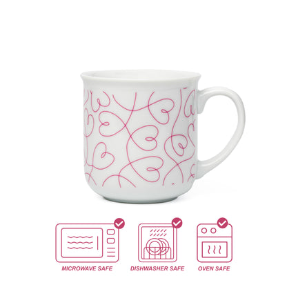 LT Loving Loops Heart Mug - Set of 4