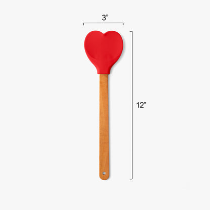 LT Stirring Love Red Heart Spatula