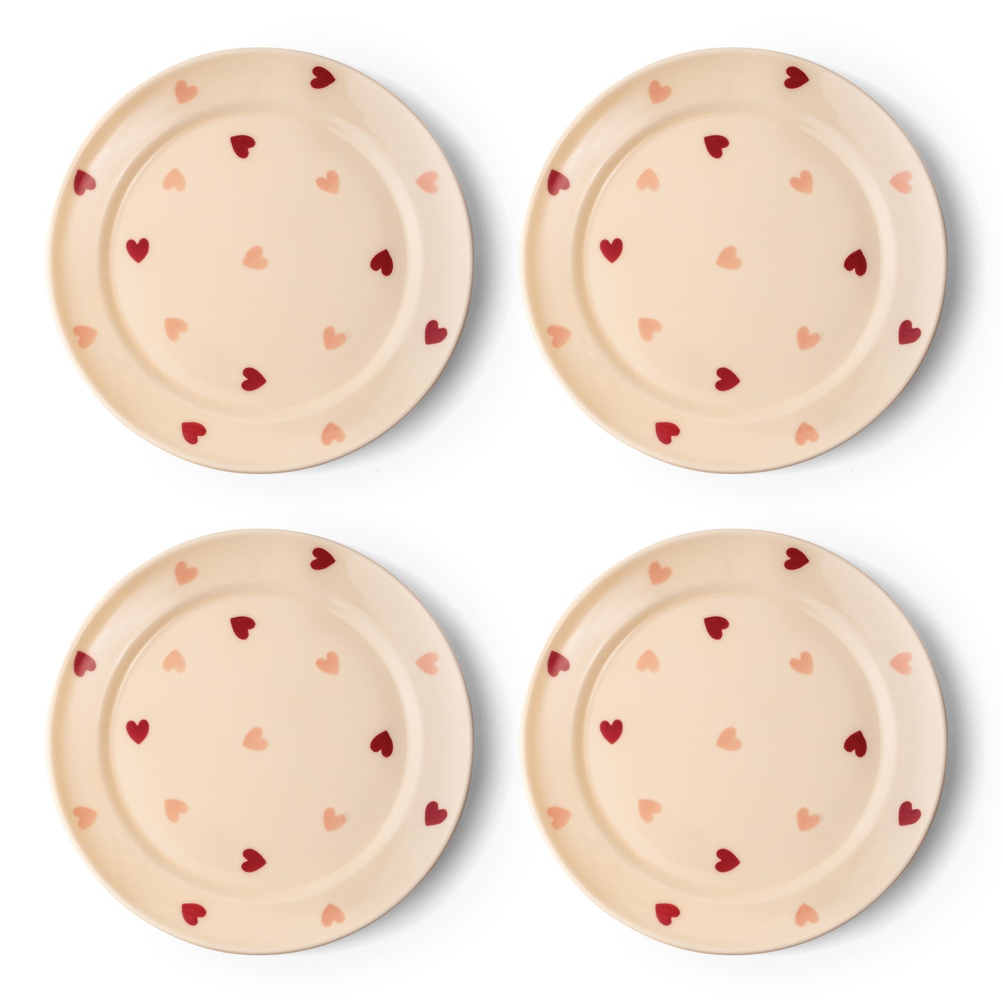 LT Love's Embrace Heart Plates Ready to Gift - Set of 4