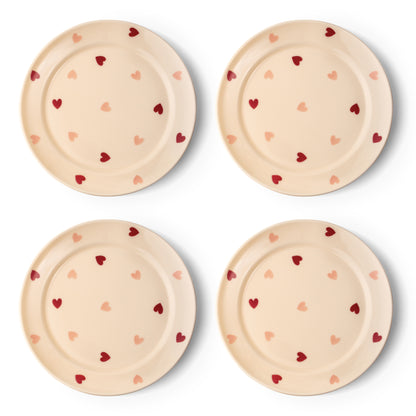 LT Love's Embrace Heart Plates Ready to Gift - Set of 4