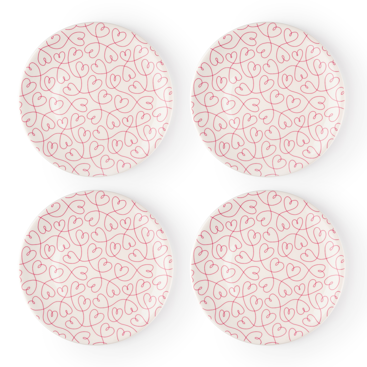 LT Loving Loops Heart 11" Dinner Plate - Set of 4