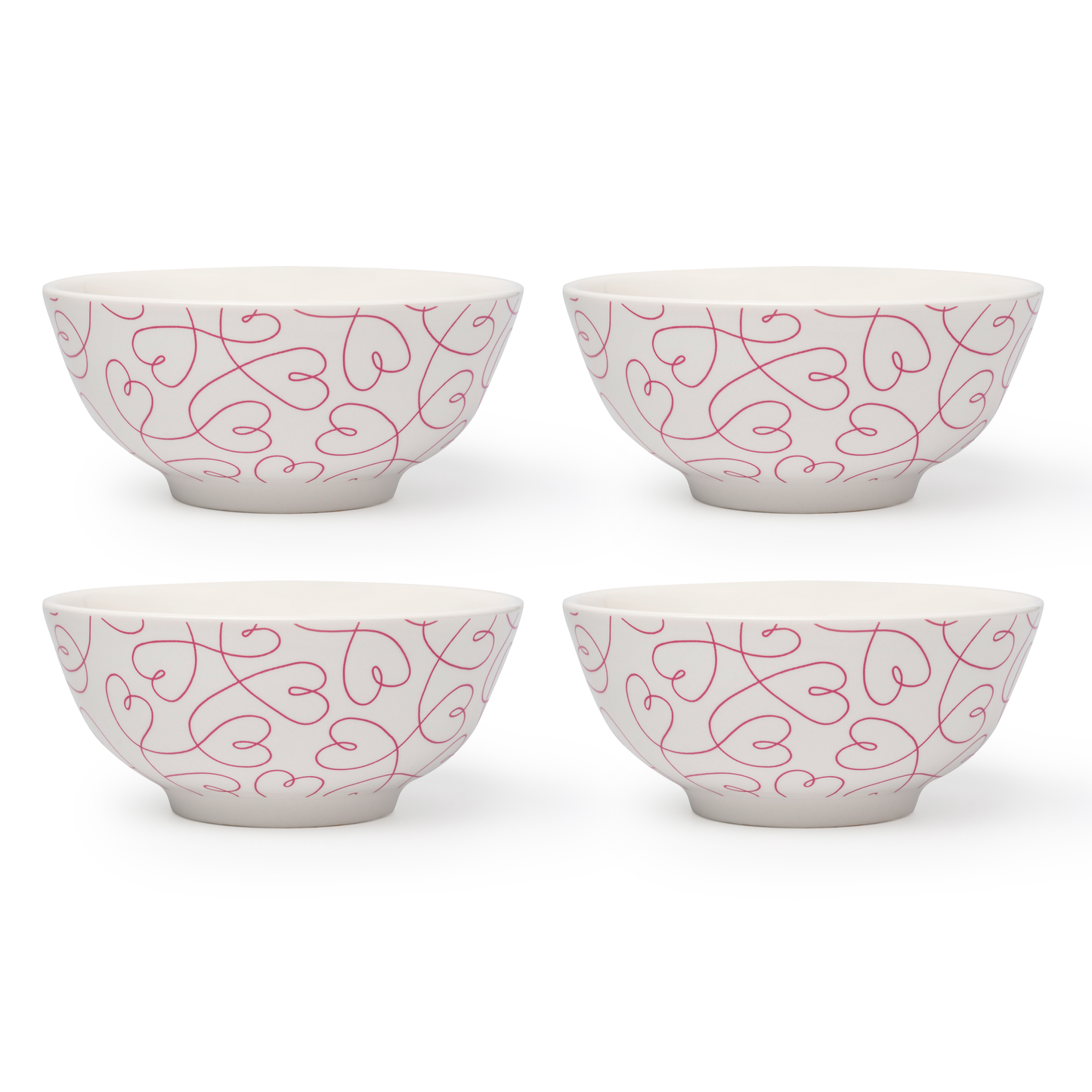LT Loving Loops Heart Bowl 6" - Set of 4