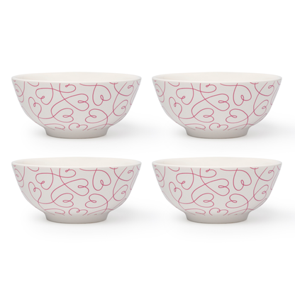 LT Loving Loops Heart Bowl 6" - Set of 4