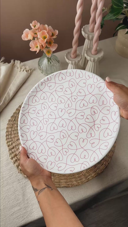 LT Loving Loops Heart 9" Dinner Plate - Set of 2